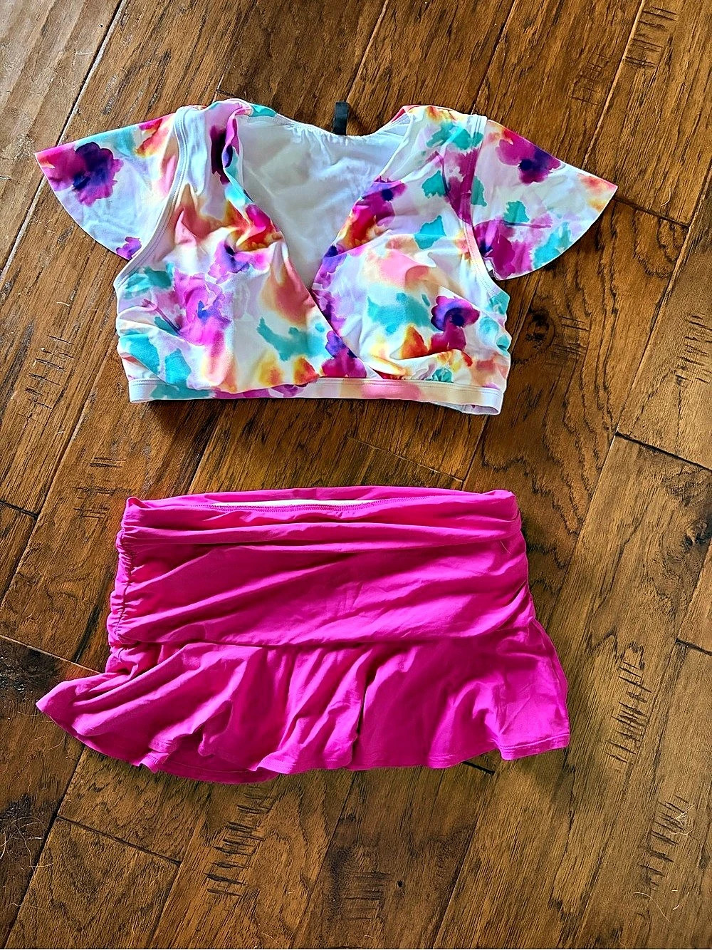 Floral Two-Piece Set in Pink